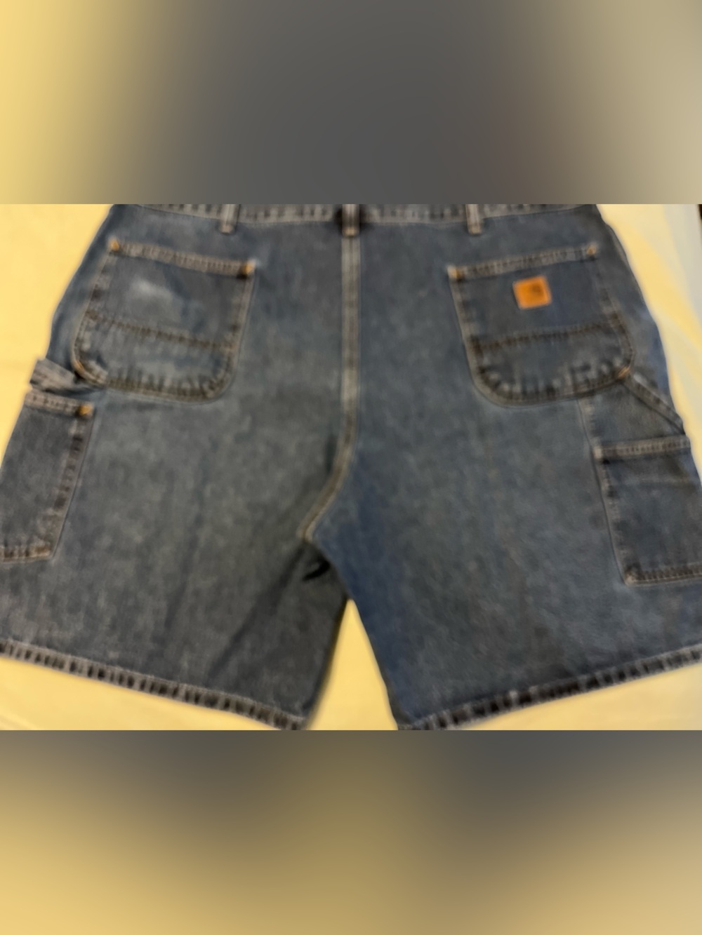 Carhartt Men's Dark Blue Denim Utility Shorts